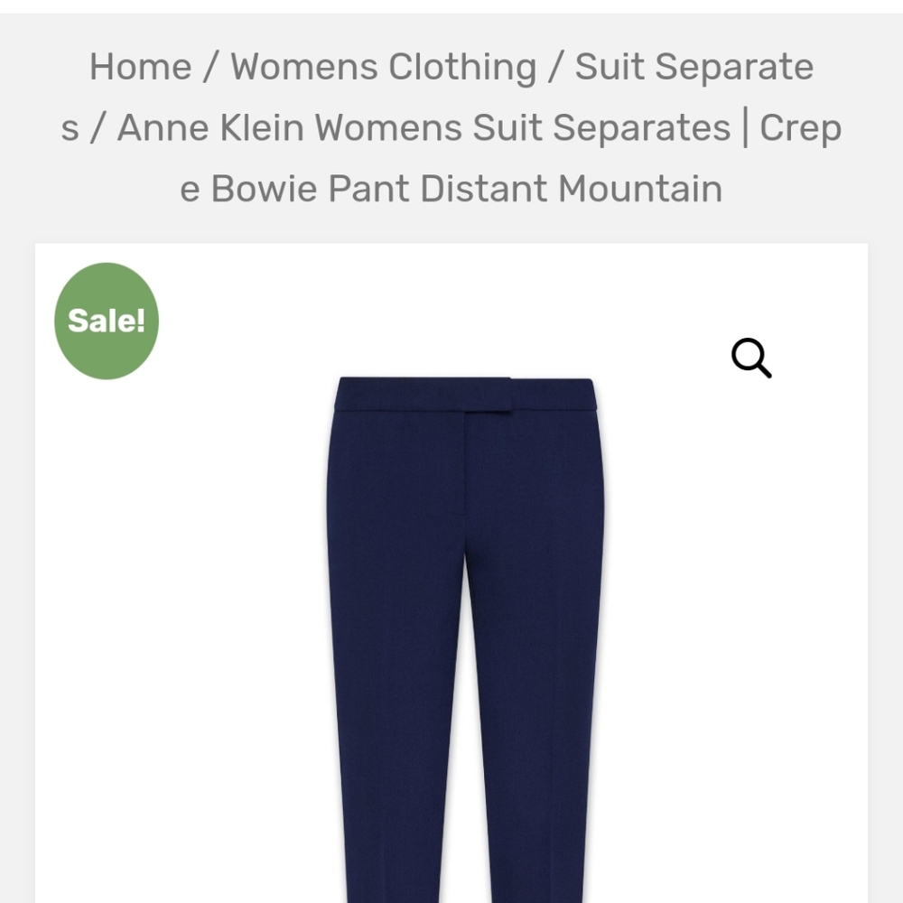ANNE KLEIN SUIT SEPARATES DRESS PANT SIZE 2.